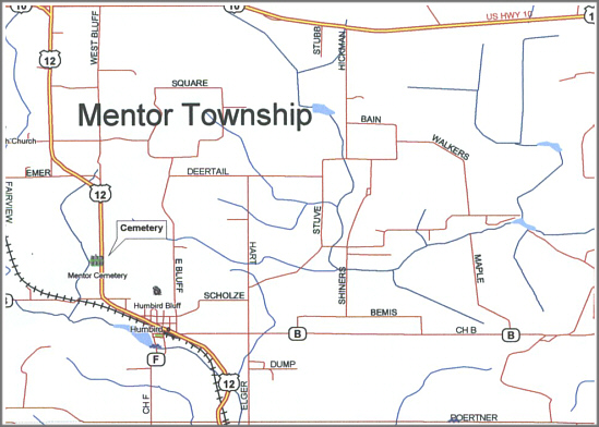 map of the mentor township