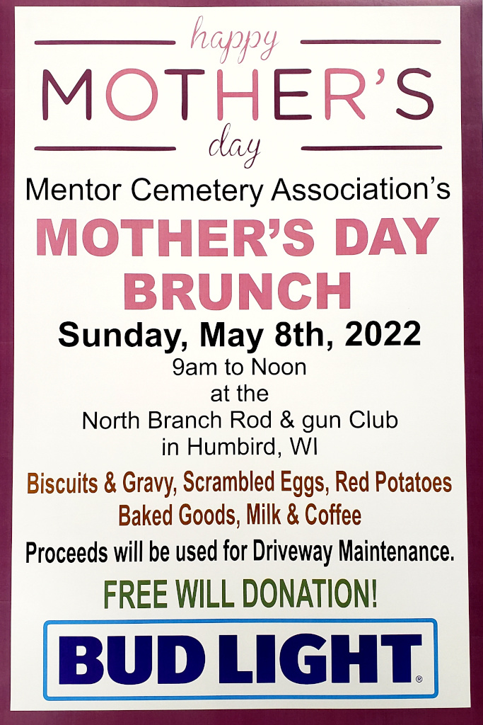 Mothers Day Brunch @ North Branch Rod & Gun Club